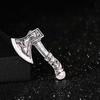 Ax Retro Prosperous Seven-dimensional Five Elements Prosperous Wealth Tomahawk Brooch