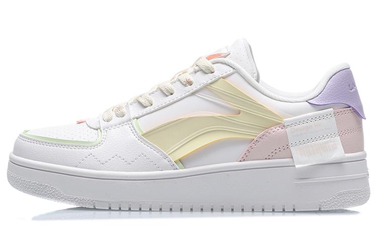 Li Ning Искусственная кожа Нескользящие, Износостойкие, Легкие Низкие кеды для скейтборда Женские AGCQ378-7 38
