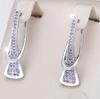 Irregular Circular  Diamond Super Sparkling High Heels with Buckle Design, Personalized High-end Feeling, Light Luxury Earrings