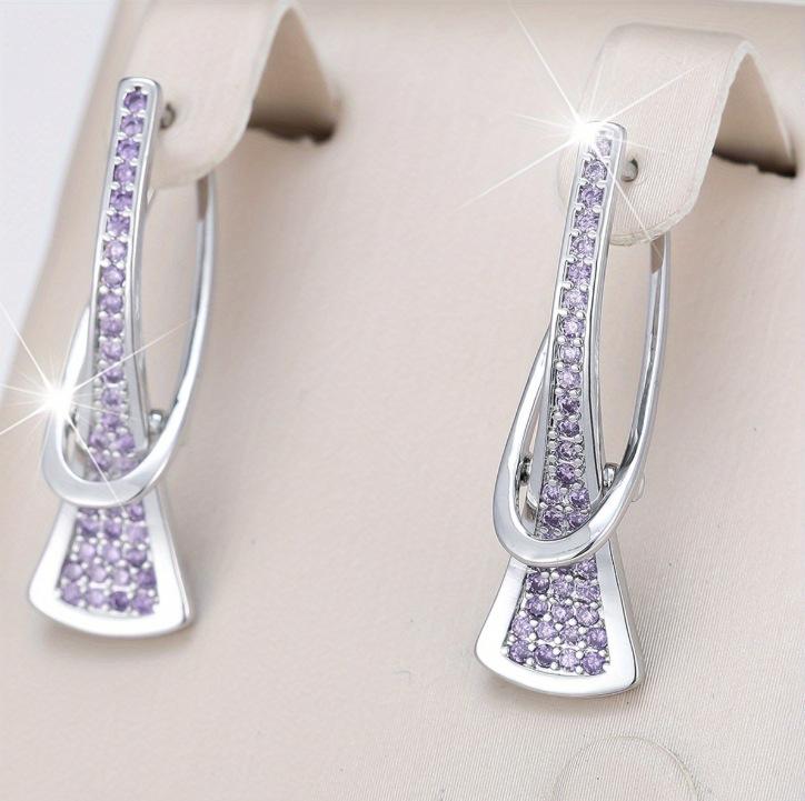 Irregular Circular Diamond Super Sparkling High Heels with Buckle Design, Personalized High-end Feeling, Light Luxury Earrings
