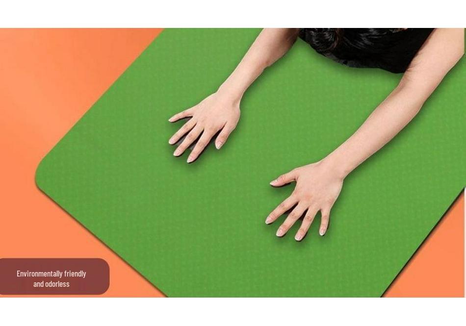 TPE Non-Slip Thickened Fitness Mat with Skipping Rope for Boys & Girls - Extended Length for Home Workouts