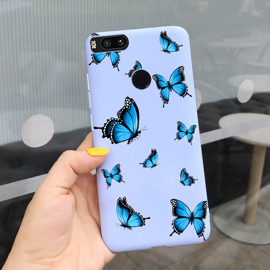 For Xiaomi Mi A1 5X Case New Butterfly Sunflower Patterns Soft Protector Bumper Cover For Xiomi Mi A1 MiA1 Mi5X Phone Cases 5.5"