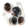 4 Pcs U-Shaped Hairpins Metal U Pins for Hair Buns Updos Japanese Style Everyday Hair Accessories Gold