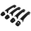 HEROFFIX Car Door Handle Covers Black Compatible with Toyota Land Cruiser Prado LC200 1 Set (Gloss ABS) - J150, J200, -