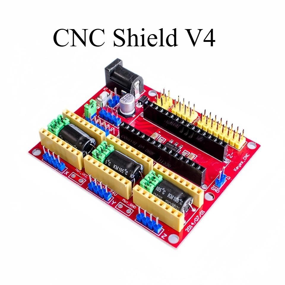 CNC Shield V4 Engraving machine 3D Printer + Nano 3.0 with USB cable+3pcs A4988 / DRV8825 Reprap Stepper Drivers Set For Arduino  CNC Shield V4
