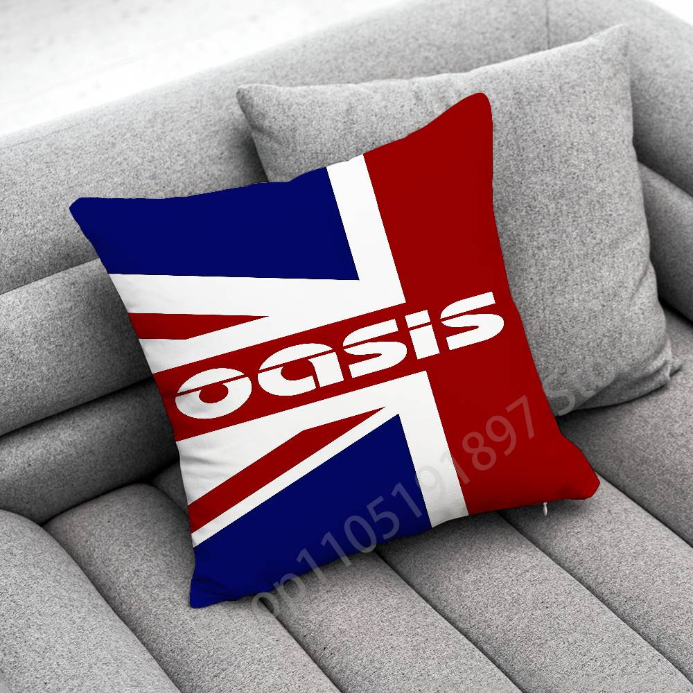 Federa per Cuscino Decorativa L-Liam Gallagher O-Oasis Definitely Maybe per 50cm 40cm 55cm 45*45cm 30cm Quadrata Federa per Cuscino da Camera da Letto