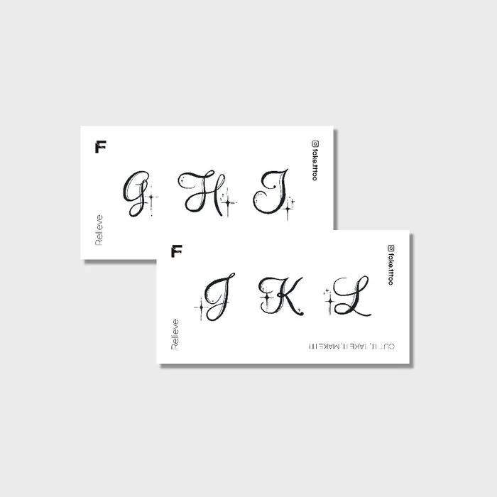 

Набор наклеек с татуировками G-L