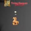 Zodiac Horse Style Phone Chain: Green Sandalwood, Purple Sandalwood, Cypress Keychain Pendant