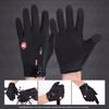 Men Women Cycling Winter Warm Sport Gloves Touchscreen Outdoor Fishing Splash-proof Skiing Snowboard Nonslip Zipper Gloves