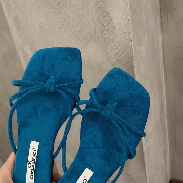 

летние сандалии на плоской подошве, модные женские пляжные сандалии для улицы, нескользящие, универсальные женские шлепанцы, шлепанцы женские 40 синий