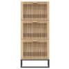 VidaXL Armoire à chaussures 52x25x120 cm bois d'ingénierie, rangement pour chaussures, support à chaussures, 352129