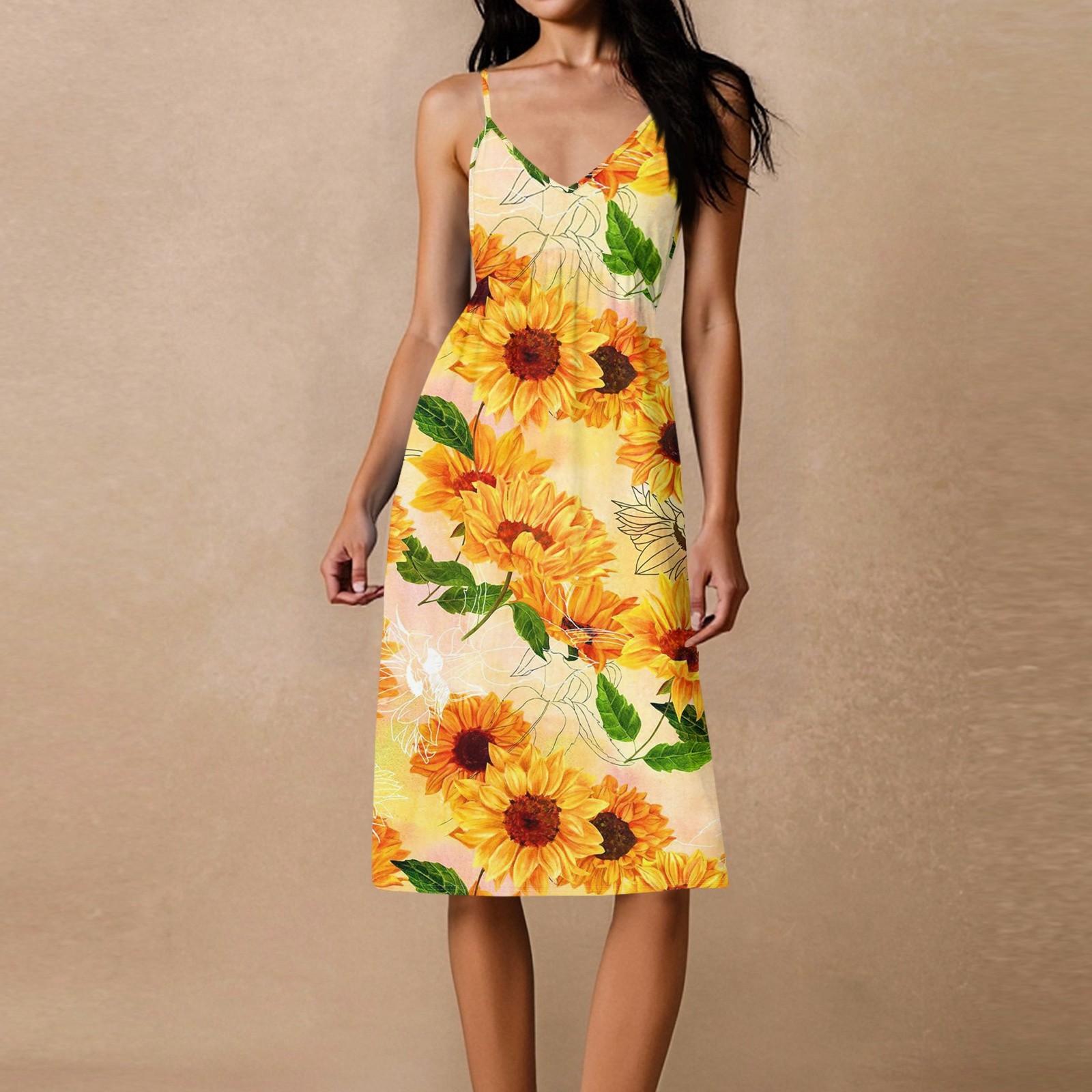 

Женское свободное повседневное пляжное праздничное платье-сарафан на тонких бретельках с открытой спиной и бантом L