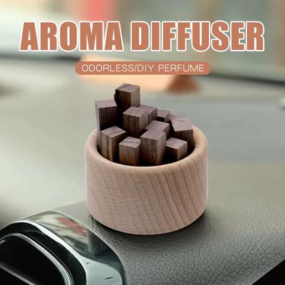 1PCS Natural Wood Essential Oil Aromatherapy Machine Aromatherapy Unique Friendly Fire-Free Home Office Decoration Crafts