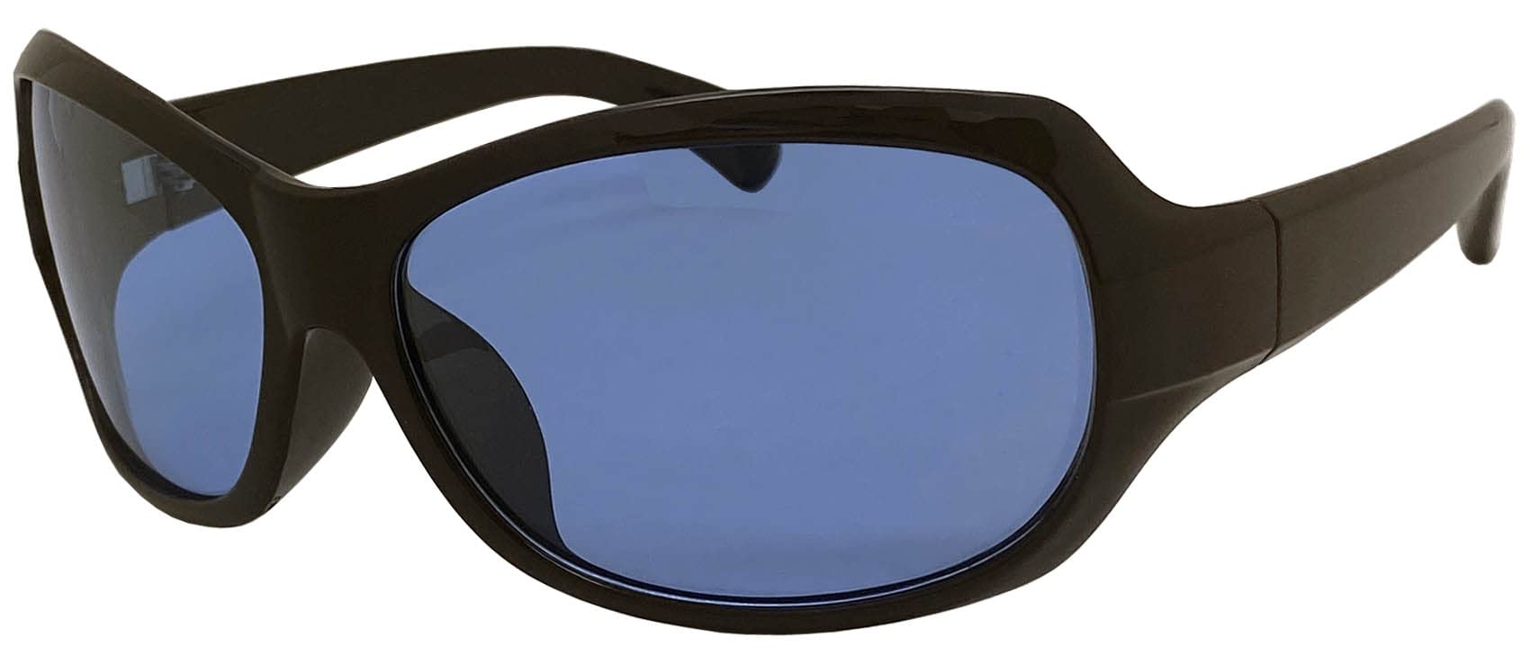 

az Поляризованные солнцезащитные очки Light Cut Curve Type Black Blue Polarized Lens [FaceTrick Label] Линзы/Защита от УФ-излучения/Синяя оправа/Подсветка AZPL3128-1BL