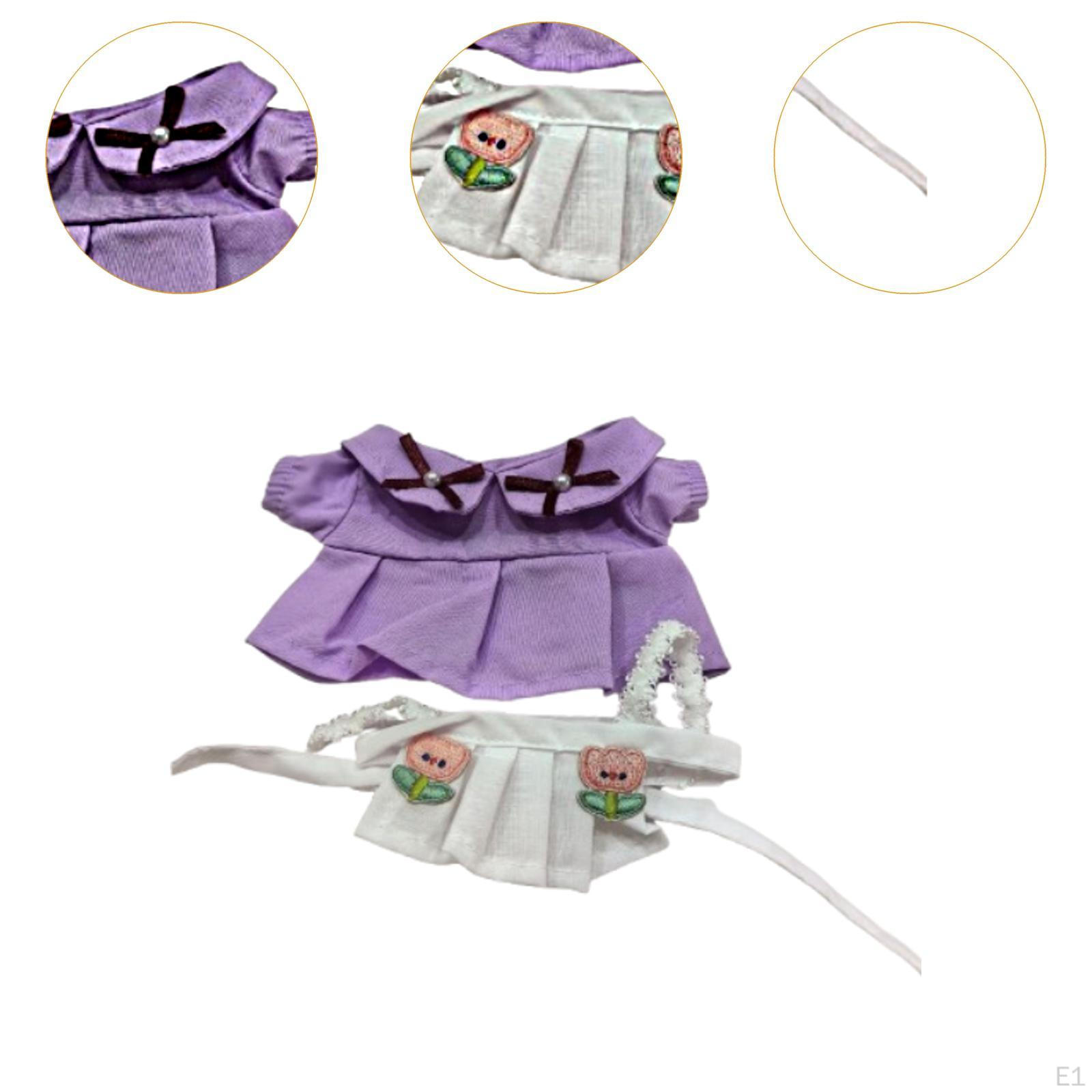 Кукольный наряд для роли горничной с фартуком — фото 4