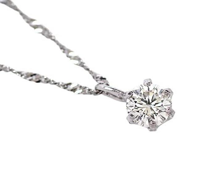 

Platinum Diamond Pendant Necklace Gift Wrapping [byGemsK] [KASHIMA] 0.1ct