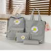 4 Teile/satz Frauen Schule Rucksäcke Schulranzen Leinwand Für Jugendliche Mädchen Student Buch Tasche Jungen Satchel