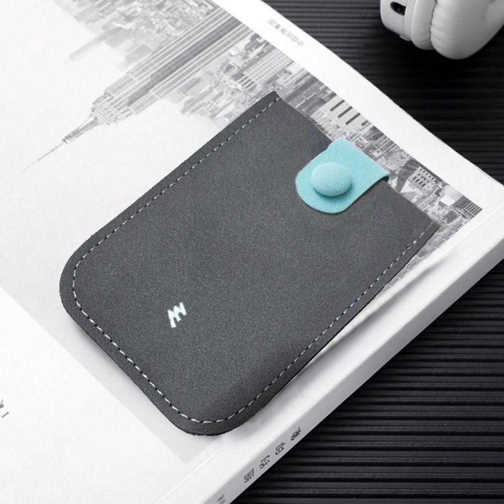 Pull-out Type Card Holders Clutch PU Leather Short Wallet Elegant Business Card Bag  Men