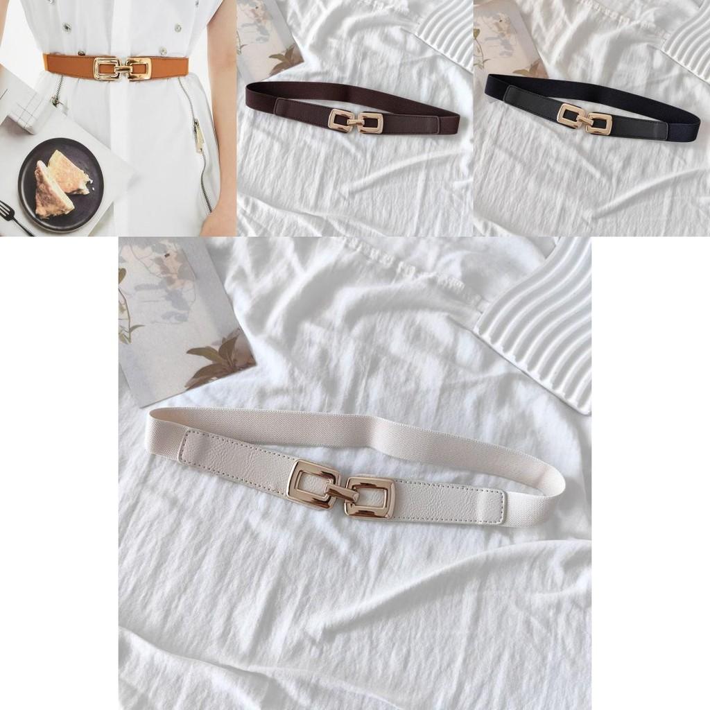 Stylish Women's Elastic Waist Belt For Dresses Versatile Fashion Accessory In Black And Brown