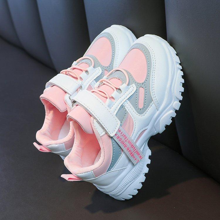 

Spring and Autumn Children s Shoes Boys and Girls Sneakers Middle and Older Children s Students Running Shoes Children s Baby Shoes Casual Cotton 37 рожевий