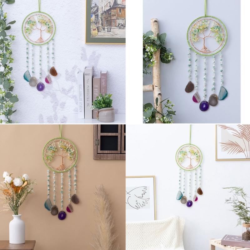 62KD Handmade Crystal Stones Hanging Ornament Quality Multicolored Stone