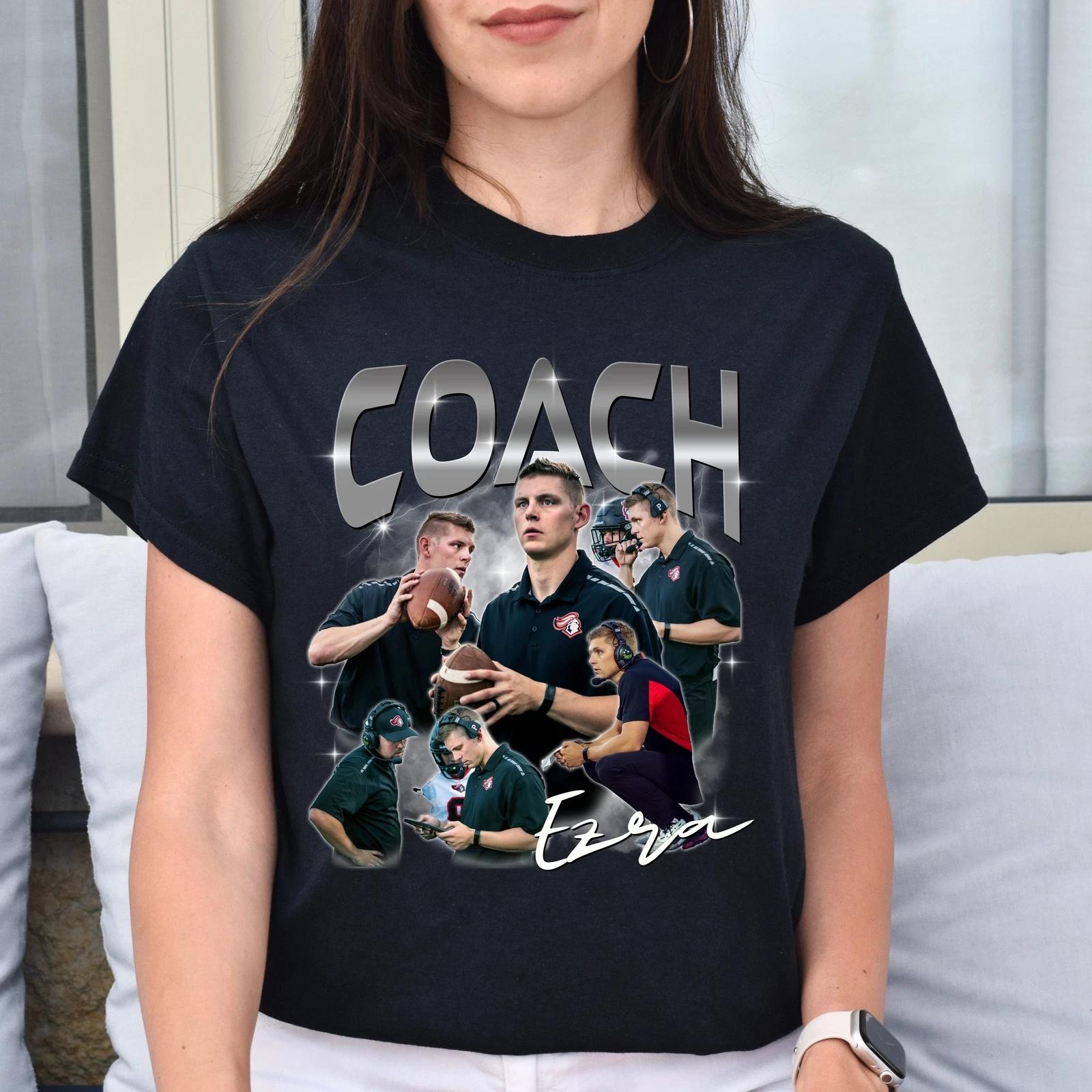 Custom Coach Unisex T-Shirt Personalized Coach bootleg rap tee Football coach Bl 2XL