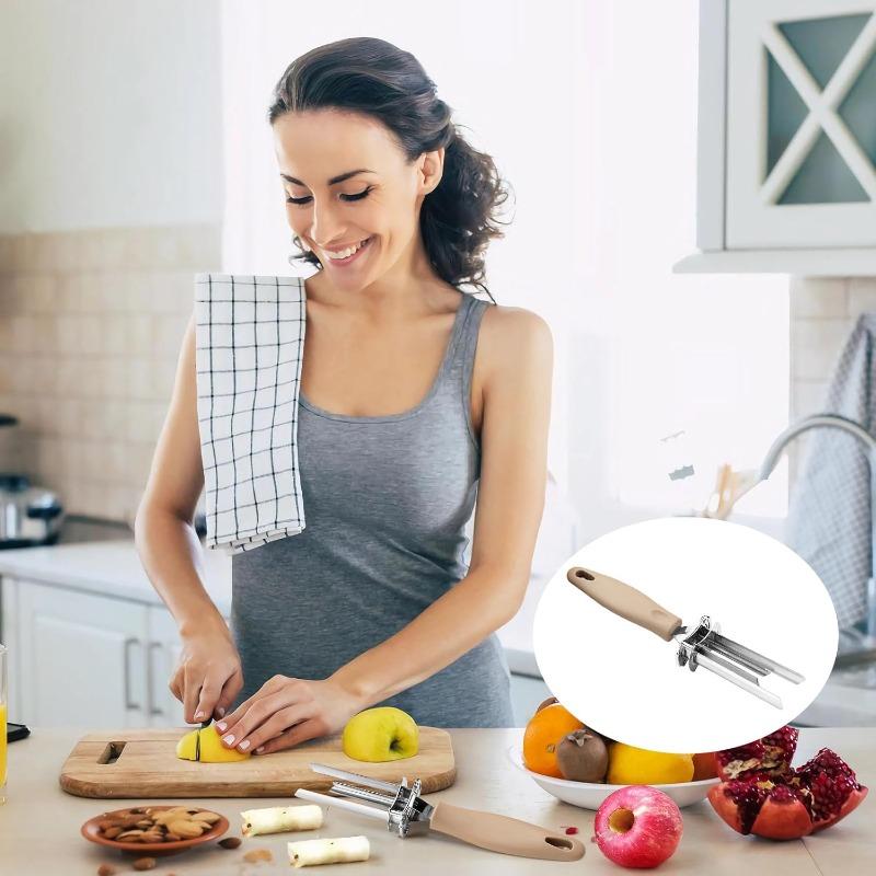 Adjustable Apple Corer Food Grade Stainless Steel Tool Kitchen with Hook and Ergonomic Grip for Efficient Coring of  Snow Pear