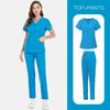 Beauty Salon Overalls, Operating Room Hand Washing Clothes, Hand Washing Clothes, Short-Sleeved Doctor Elastic Nurse Clothes Set