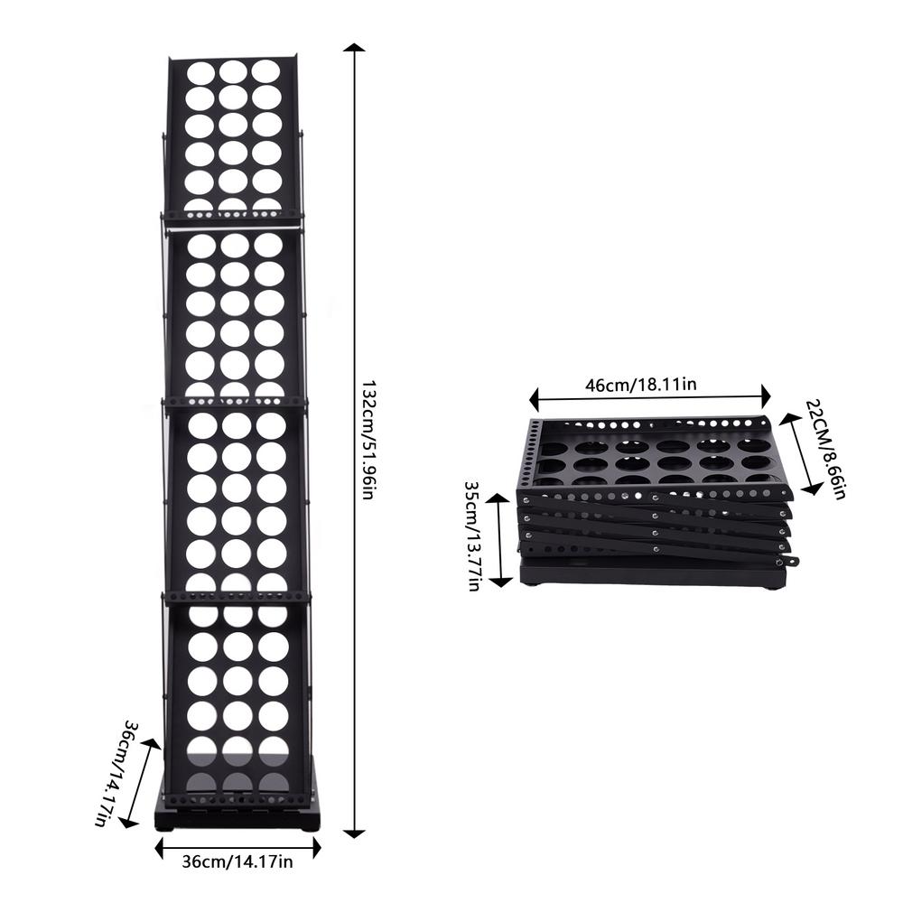 Brochure Display Stand Literature Stand Flyer Display Foldable Catalog Holder Floor-Standing Carrying Bag Included Portable