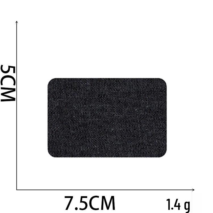 Howling Denim Knee Patches: 5 Color Mix, Embroidered Iron-On, Cuttable Fabric Patches