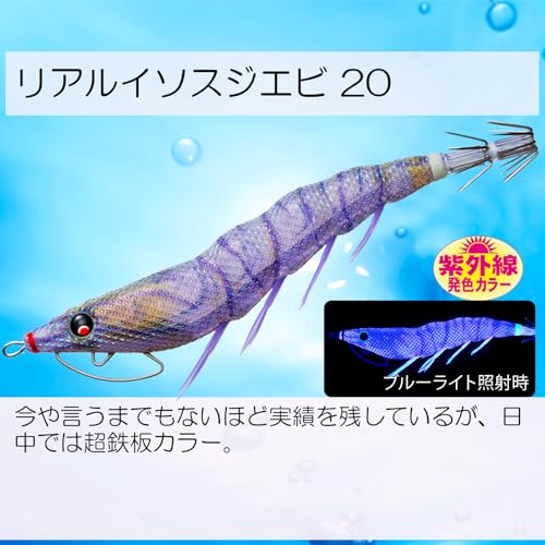 DUEL Lure Egi EZ-Q Cast Eating No. 2.5 Weight: 10g A1755-RISE-Real Isosuji Shrimp Patapata