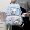 Campus Schoolbag Female Junior High School Cute Japanese Transparent Pain Bag Backpack Female Large Capacity Student Backpack Female