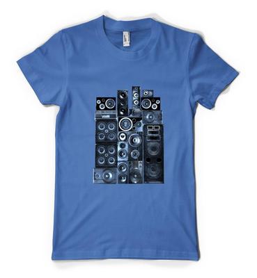 Personalisierte Lautsprecher Stapel Flip Stapel Musik Basis Erwachsenen und Kinder T-Shirt