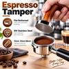 304 Stainless Steel Coffee Tamper Flat Bottomed Constant Pressure Tamper  Coffee Barista