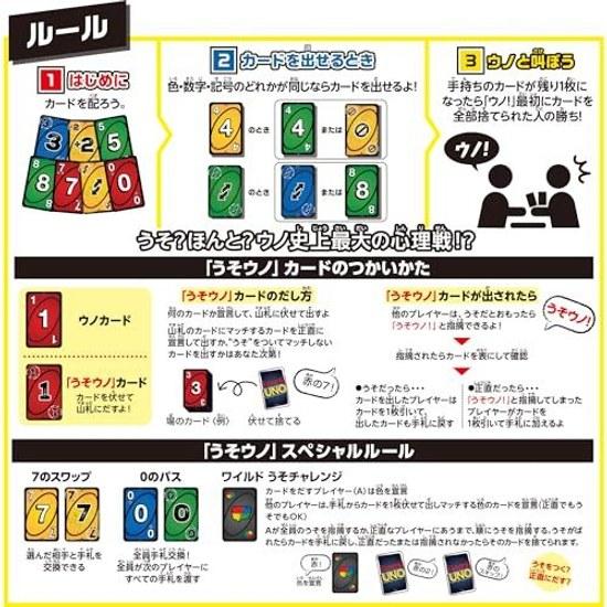 Mattel Game UNO Uso Party Goods Card 2-6 Players Ages 7 Up Blue JLH43