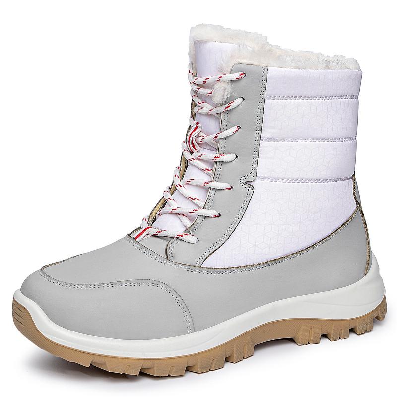Women Thigh High Boots Platform Fur Warm Snow Boots Winter Shoes Waterproof Slip on Women Comfortable Outdoor Ankle Hiking Boots