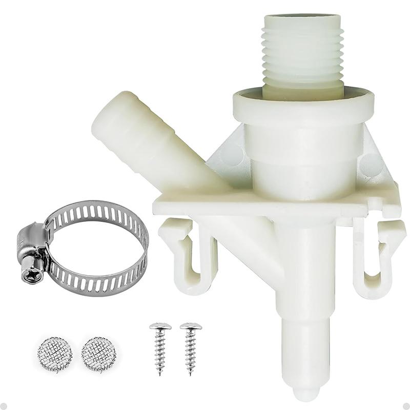 

Комплект клапана для туалета автофургона, клапан для туалета автофургона, легко разбирается, стабильное соединение, устойчивое к трещинам, для серий 300, 310, 320 белый