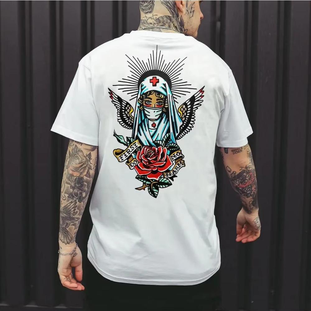 Polyester Loose And Comfortable Weirdness T-Shirts Men Quick Dry Popular Tee Short Sleeve T Shirt Summer Tops Streetclothing