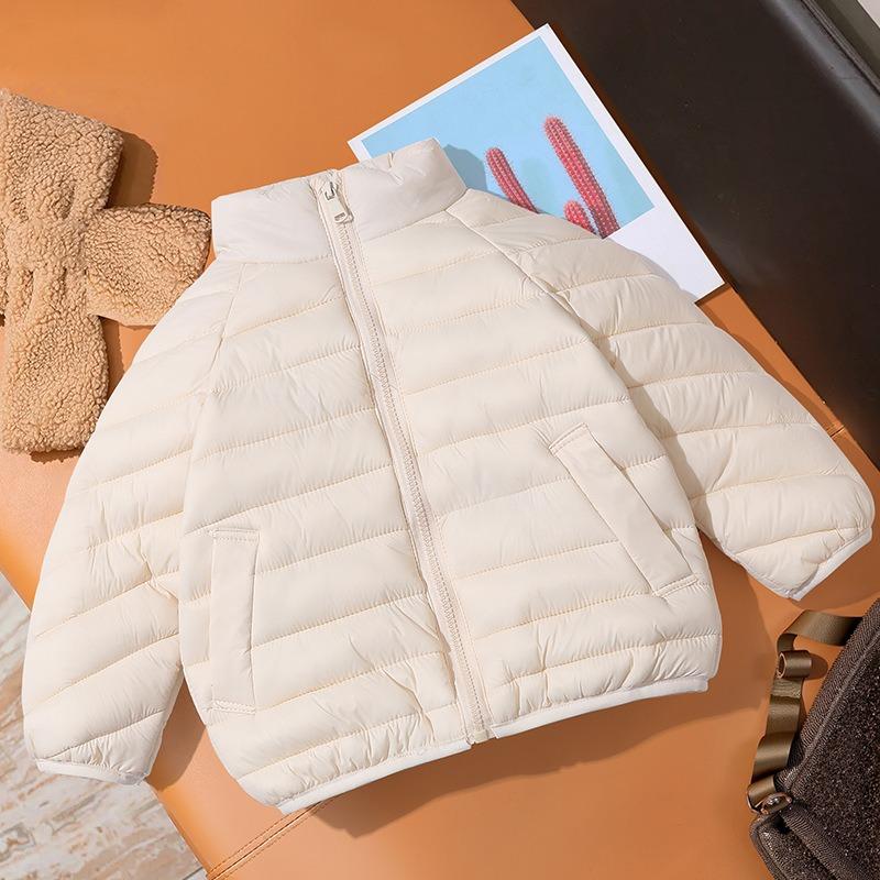 Leichter Kinderparka mit Stehkragen, wattiert, Unisex für Jungen und Mädchen, Herbst Winter Oberbekleidung