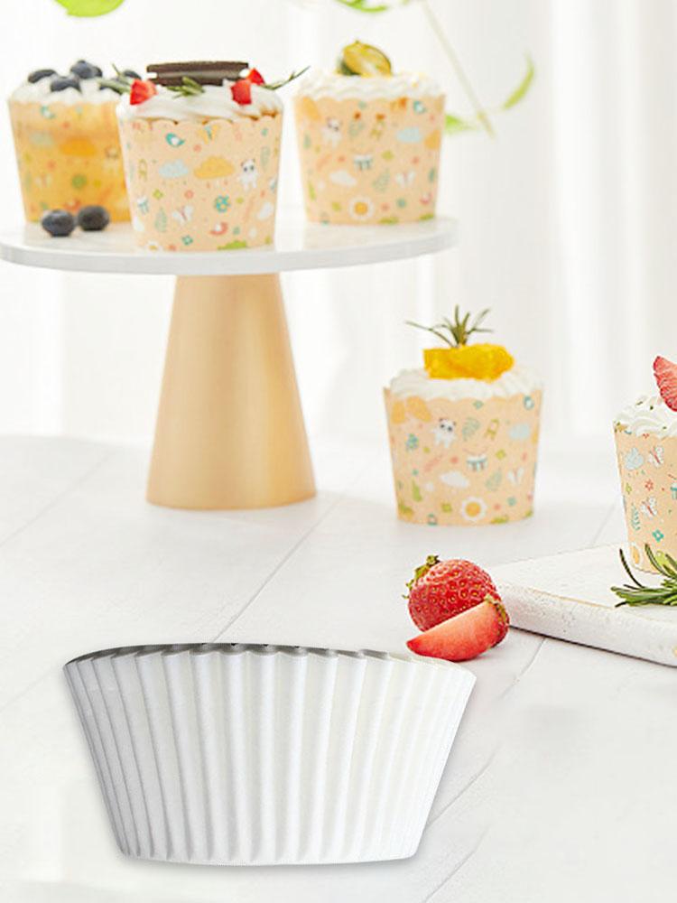 100 Counts Mini Cupcake Liners Odorless Muffin Liners Cups Small Cupcake Wrappers for Individual Bakery Wedding Birthday Party