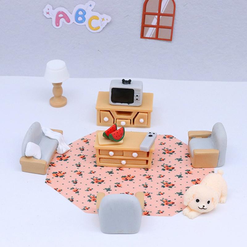 Dolls House Miniature Furniture Sofa Chair Desk Chair Diy Dollhouse Decoration