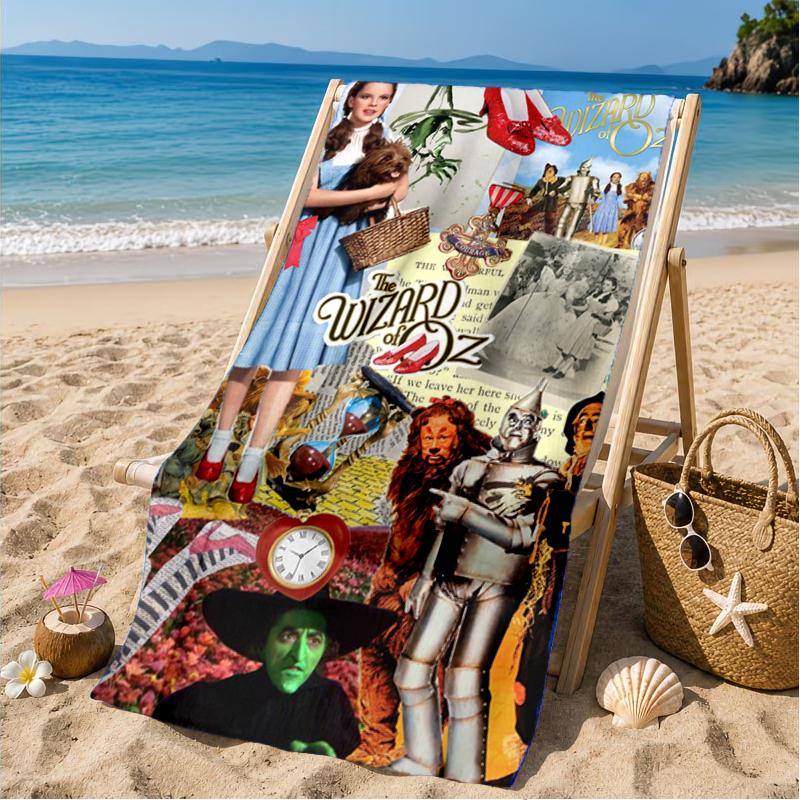 Wonderful Wizard Adventure Beach Towel, Microfiber Beach Towel, Perfect For Pool, Beach, Travel, Home Decor Beach Party Fan gifts