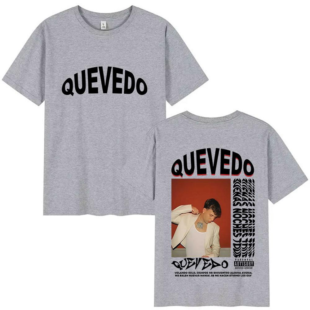 Rap Singer Quevedo Buena Noches Tour 2025 Mens Pop Music Hiphop Casual Oversized Cotton Tshirt