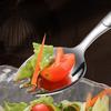 Stainless Steel Fork Household Spoon and Fork Integrated Two-in-one Dual-purpose Pasta Salad Spoon Household Tableware