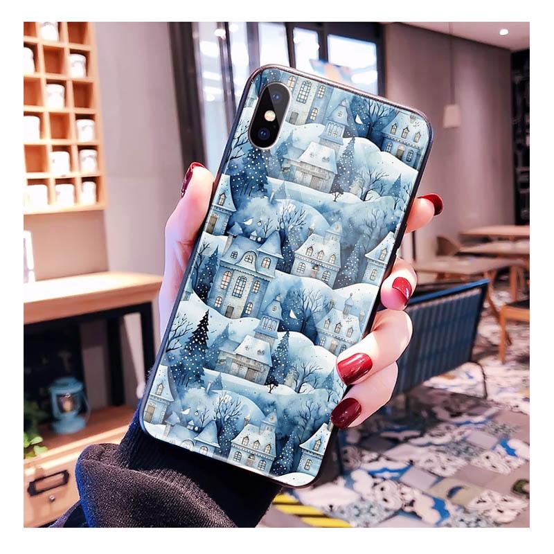 Glass phone case For Samsung S25 S24 S23 S22 Ultra S24 Plus A55 A16 A54 A15 A56 A36 S25 FE Christmas Ball Tree