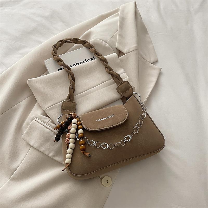 Simple Crossbody Matte Texture Chain Single Shoulder Simple New Fashion Texture Small Square Bag Women