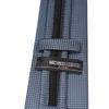 [Michiko London] Freshers' One-Touch Brand Necktie, Gift Box Included, Stylish Silk Blend Zipper Tie, No-Tie, Easy to Wear, Navy MKZP-30-A