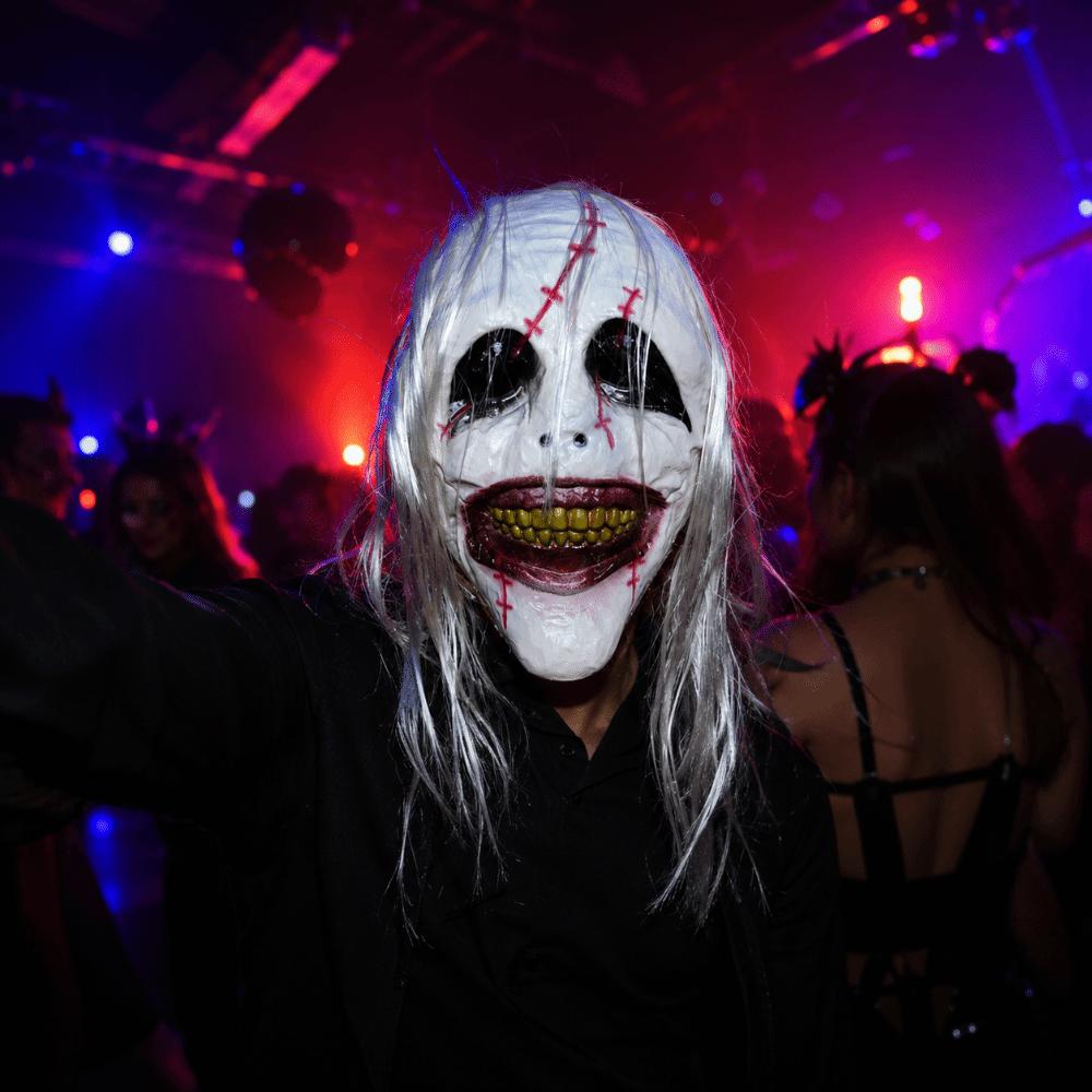 Spooky Scary Clown Mask Creativity Full Face Mask Terrifying Cosplay Mask Costume Party Supplies