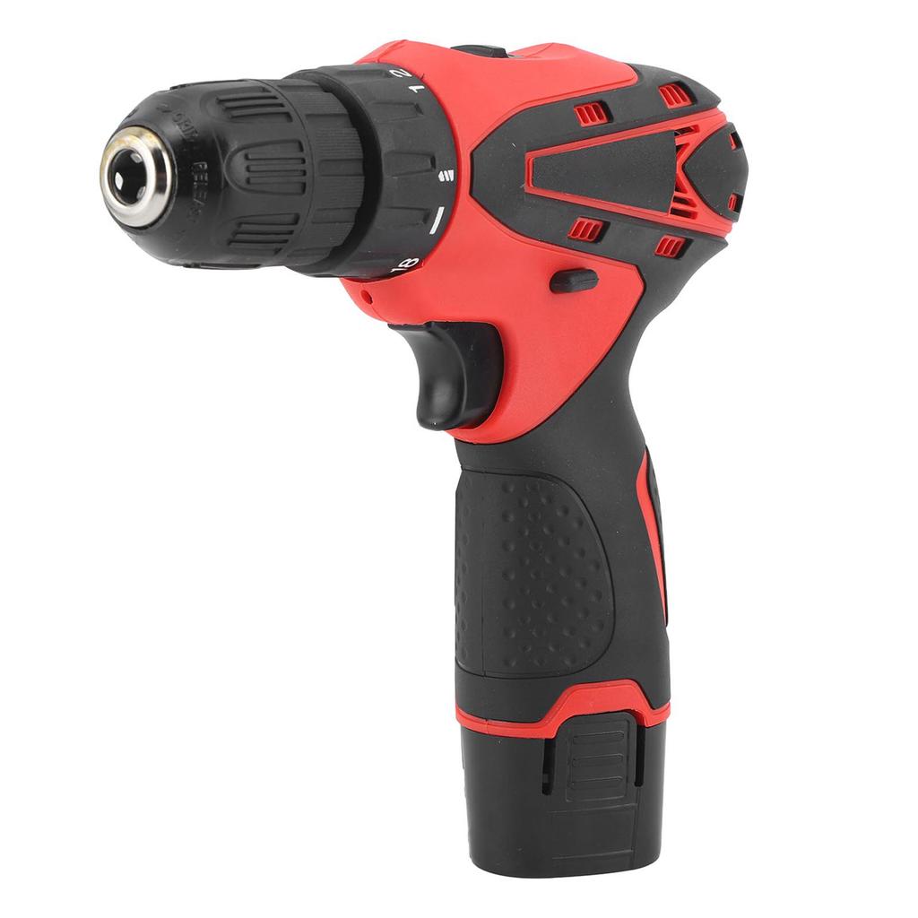 Electric Screwdriver Cordless Rechargeable 2 Variable Speed Power Repair Tool with LED Light 12V