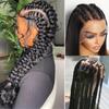 Hot-selling front lace wig long straight hair, chemical fiber full head cover fluffy natural wig spot wholesale